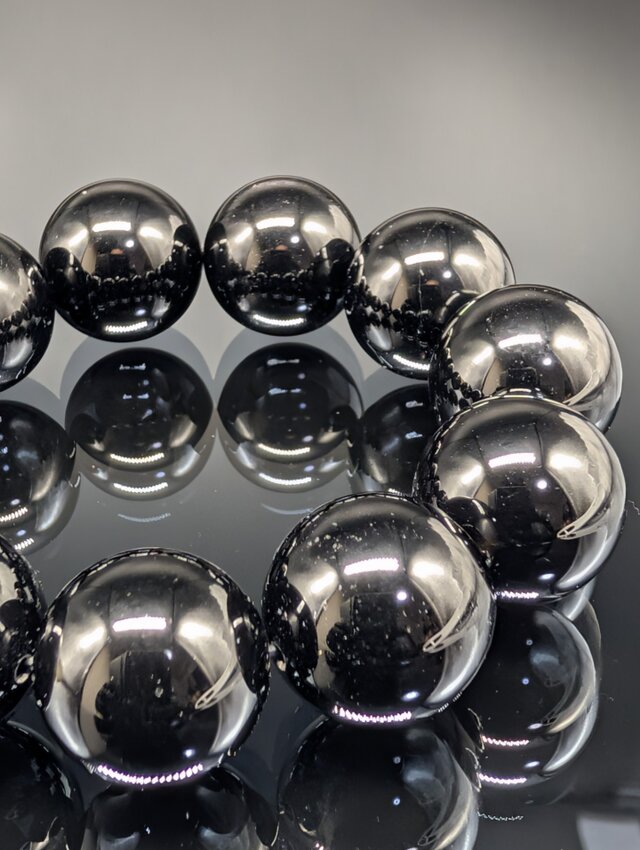 パワーストーン】モリオン(黒水晶) 18mm ブレスレット 【強力守護