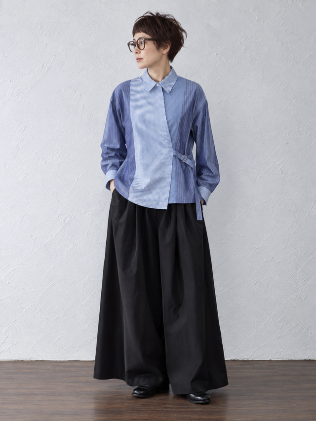 KASANE（重ね）SHA-3 カシュクールロングシャツ | iichi 日々の暮らし