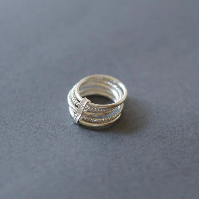 Karen silver ring / 5連 | iichi 日々の暮らしを心地よくする