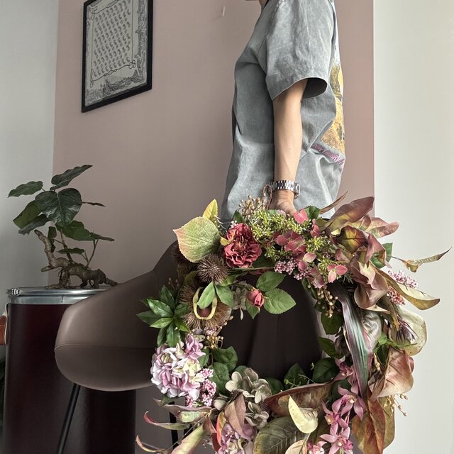 φ50cm！】時を刻む静物画のように。朽ちゆく美を纏うマグノリアと