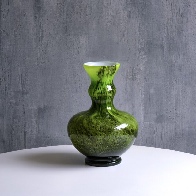 Opaline Florence Vintage Glass Vase / イタリア製 / ヴィンテージ