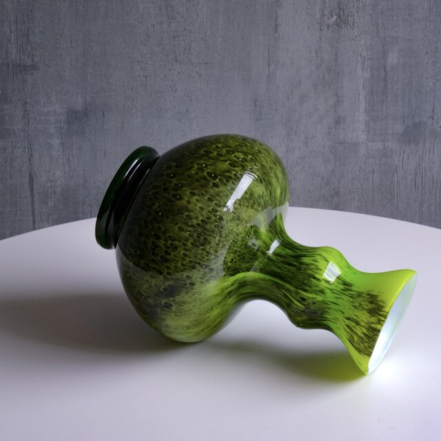 Opaline Florence Vintage Glass Vase / イタリア製 / ヴィンテージ
