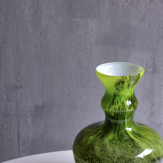 Opaline Florence Vintage Glass Vase / イタリア製 / ヴィンテージ