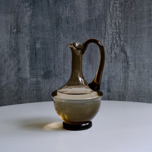 レアBIG！80s HAMILTON FIRE ガラス花瓶 アメリカヴィンテージ Vintage Glass Pitcher / 1930s / 北欧・スウェーデン製