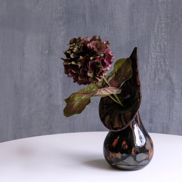 Marent】Crystal Glass Vase / スイス製 / ヴィンテージ / ガラス花瓶