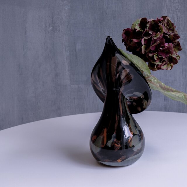 Marent】Crystal Glass Vase / スイス製 / ヴィンテージ / ガラス花瓶