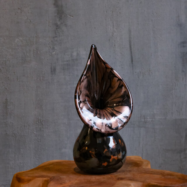 Marent】Crystal Glass Vase / スイス製 / ヴィンテージ / ガラス花瓶