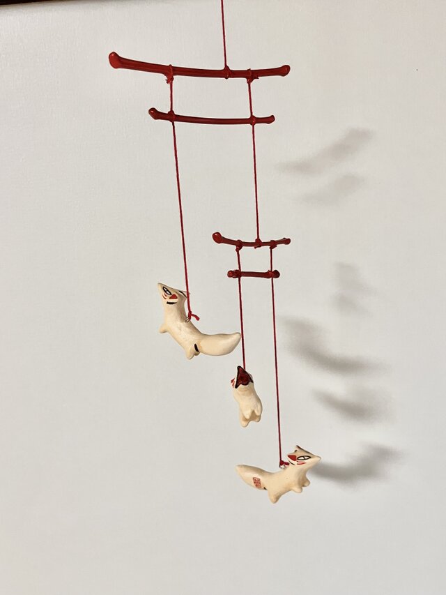 モビール「鳥居の狐」 | iichi 日々の暮らしを心地よくする