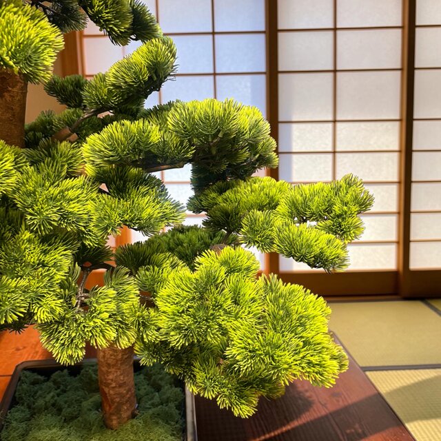 光触媒 人工観葉植物 ウォールグリーン フェイクグリーン 盆栽花器付き
