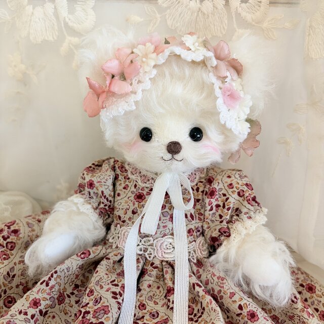 お花のボンネット・エーデルワイス【白】 | iichi 日々の暮らしを