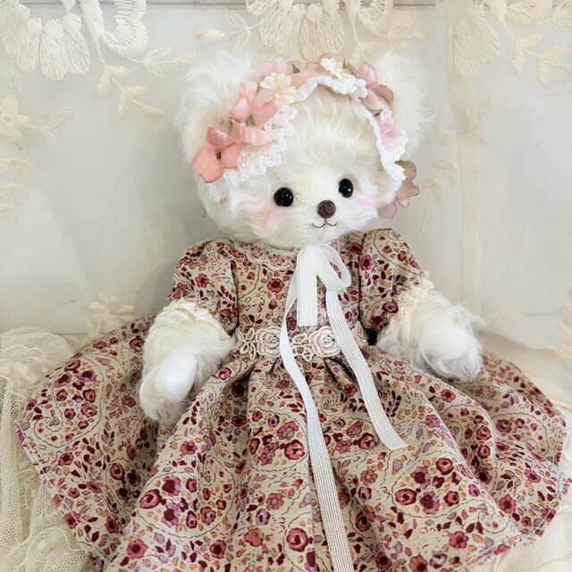 お花のボンネット・エーデルワイス【白】 | iichi 日々の暮らしを