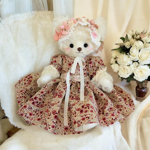 お花のボンネット・エーデルワイス【白】 | iichi 日々の暮らしを