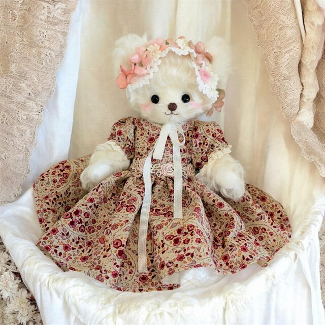 お花のボンネット・エーデルワイス【白】 | iichi 日々の暮らしを