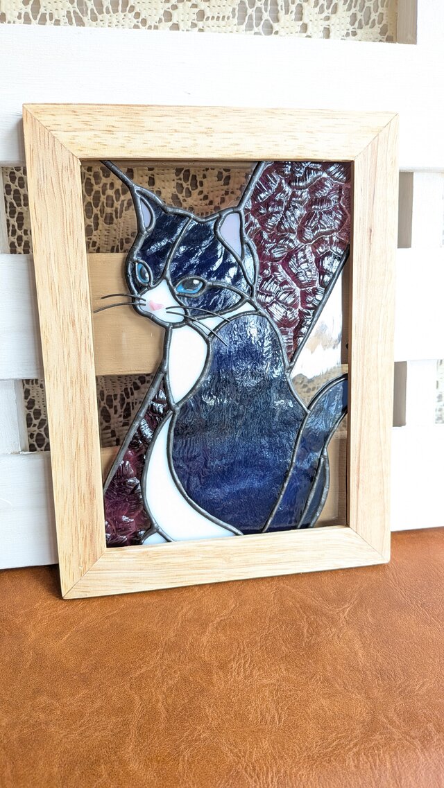 猫のステンドグラス | iichi 日々の暮らしを心地よくするハンドメイド