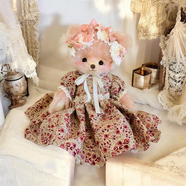 お花のボンネット・ロザリー【ピンク】 | iichi 日々の暮らしを