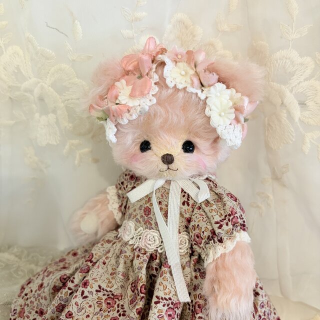 お花のボンネット・ロザリー【ピンク】 | iichi 日々の暮らしを