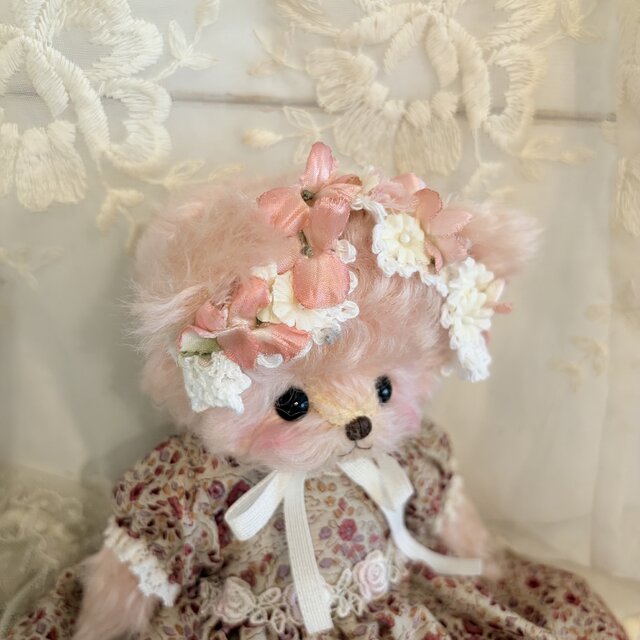 お花のボンネット・ロザリー【ピンク】 | iichi 日々の暮らしを