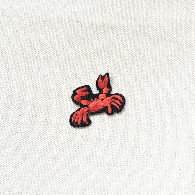 刺繍ワッペン/カニ | iichi 日々の暮らしを心地よくするハンドメイドや