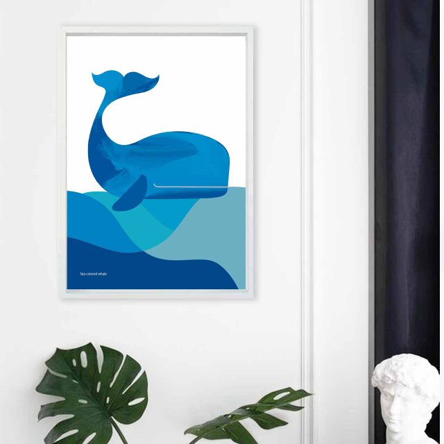 クジラの海 送料無料 アート/sei新着作品/新着順 イラスト A4〜A0