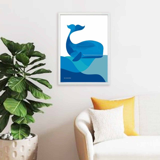 クジラの海 送料無料 アート/sei新着作品/新着順 イラスト A4〜A0