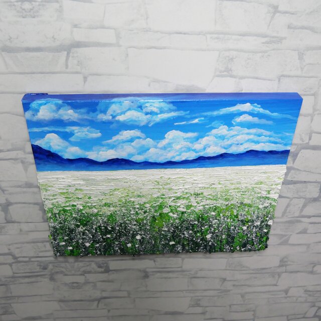 秋のインテリア】油絵 絵画【エターナル・ホワイト】癒しの風景画 原画