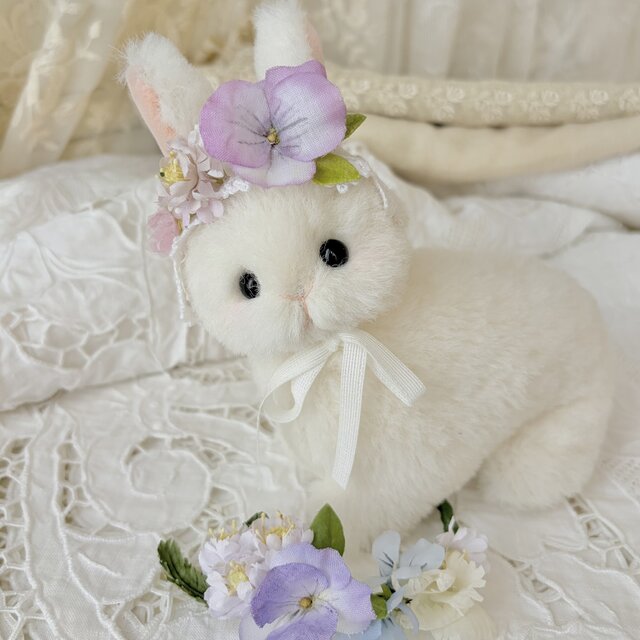 お花のボンネット・うさぎのエンジュ | iichi 日々の暮らしを心地よく