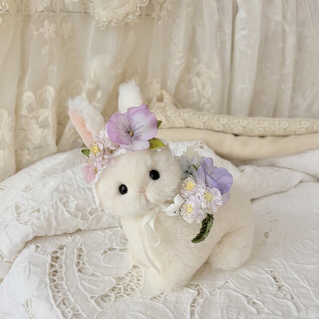お花のボンネット・うさぎのエンジュ | iichi 日々の暮らしを心地よく