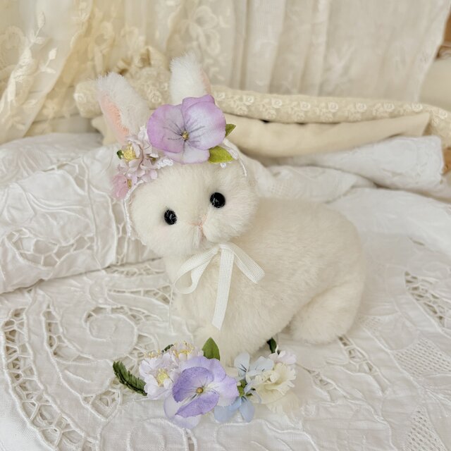 お花のボンネット・うさぎのエンジュ | iichi 日々の暮らしを心地よく