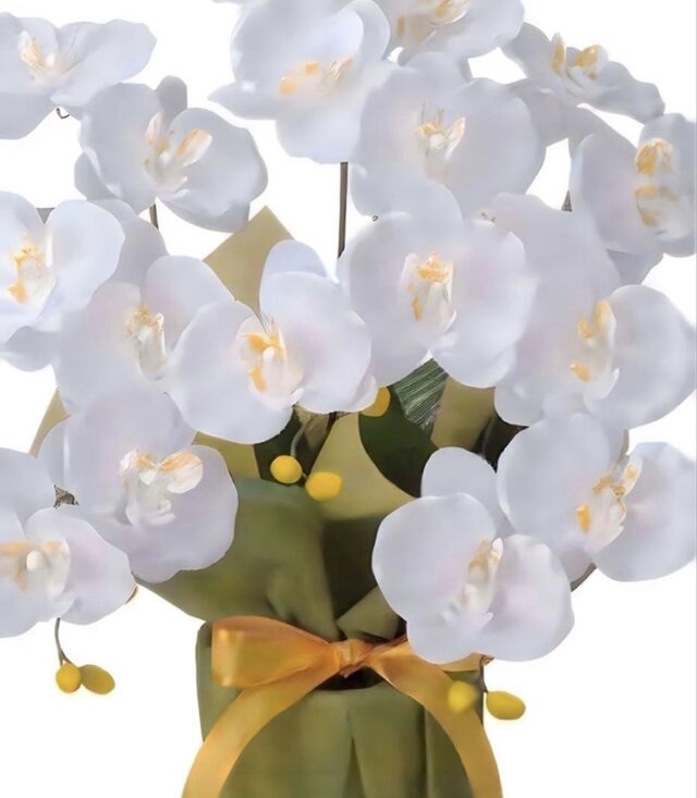 光触媒 人工観葉植物 ウォールグリーン フェイクグリーン ミディ胡蝶蘭