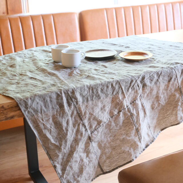リネンパッチワーククロス｜gray | iichi 日々の暮らしを心地よくする