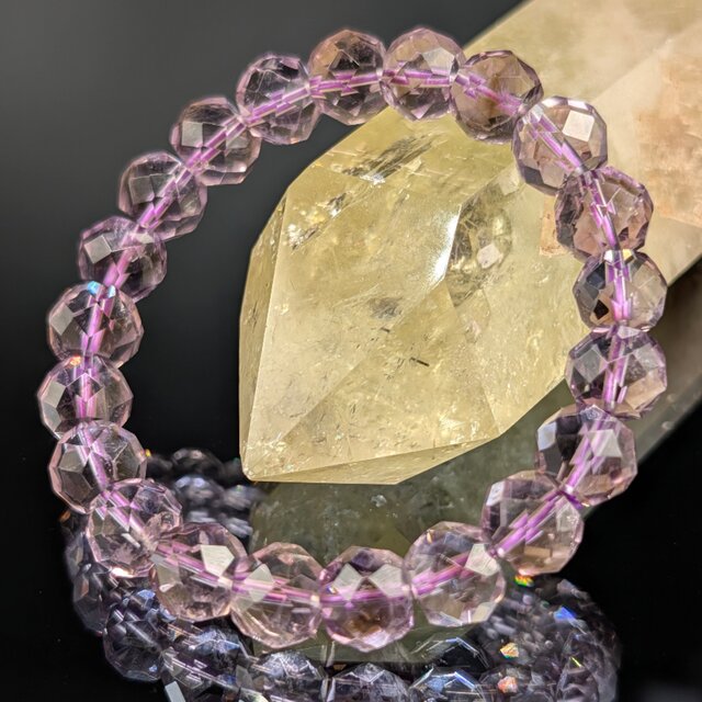 パワーストーン】 アメトリン(紫黄水晶) 9.5～10mm ブレスレット