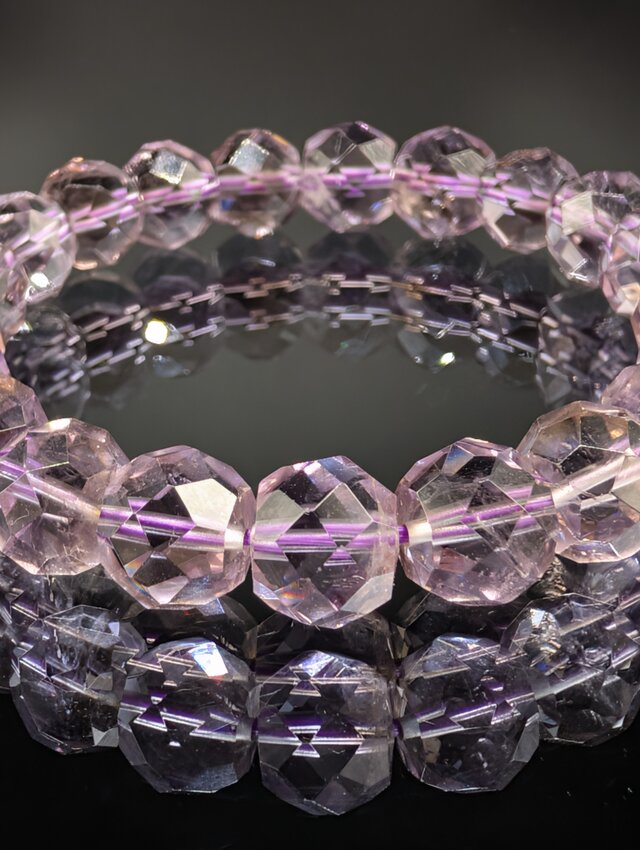 パワーストーン】 アメトリン(紫黄水晶) 9.5～10mm ブレスレット