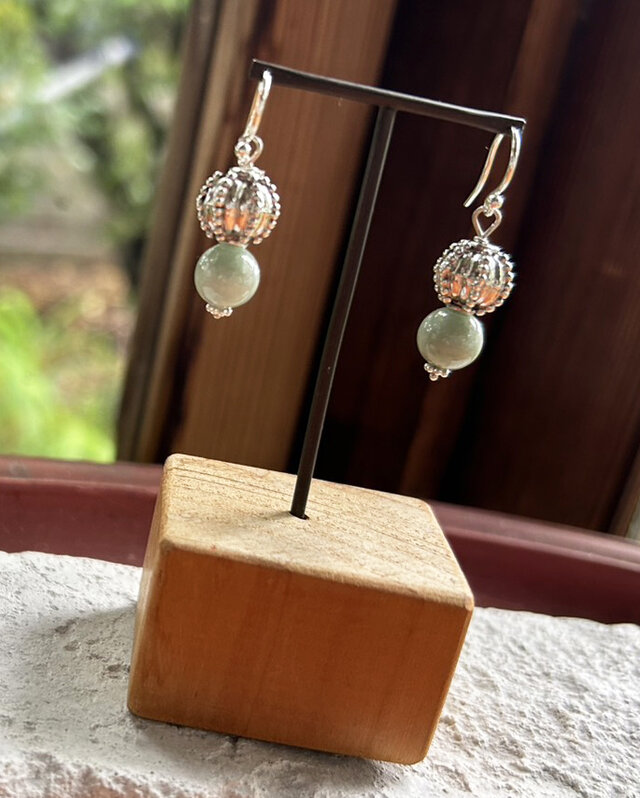 天然翡翠◇シルバーピアスⅡ | iichi 日々の暮らしを心地よくする