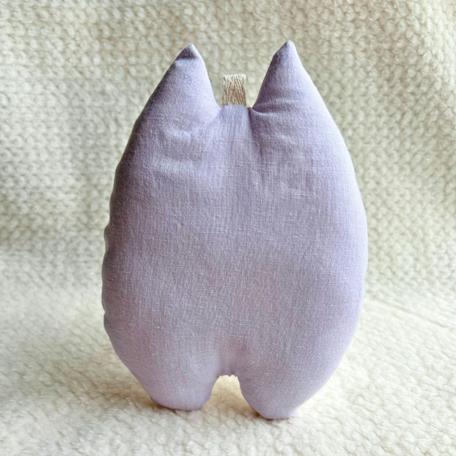 メモリアルふにゃ〜た＊白×ラベンダー｜猫のぬいぐるみ | iichi 日々の