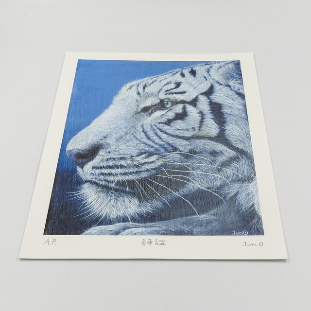 静謐／白虎A4・Velvet Fine Art Paper・アートプリント | iichi 日々の