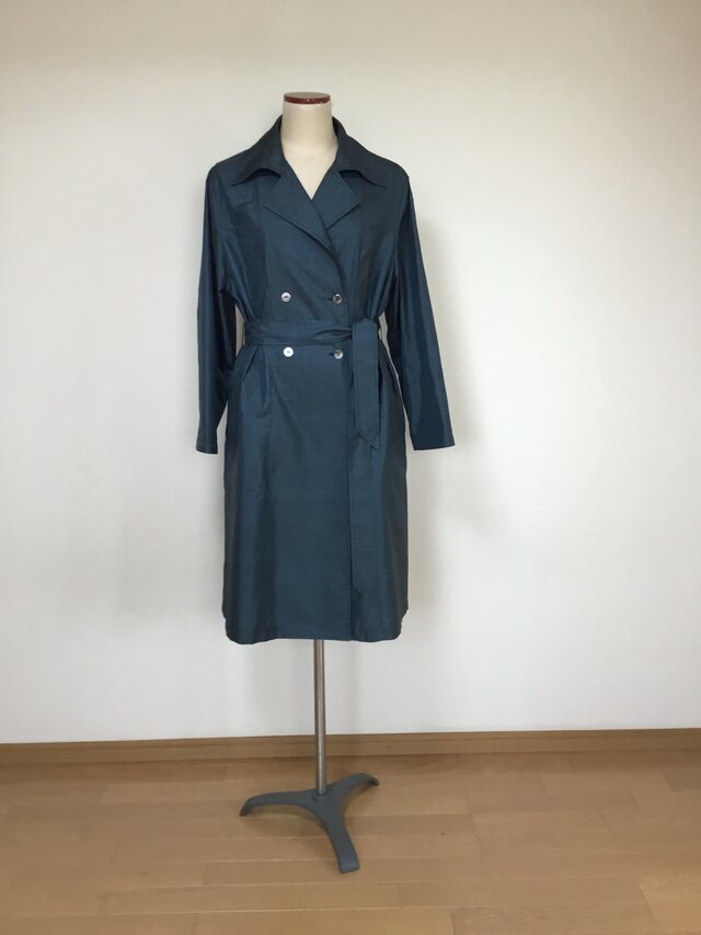 紬からトレンチコート 着物リメイク | iichi 日々の暮らしを心地よく