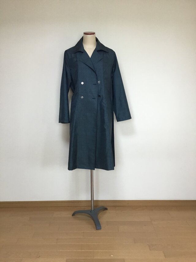 紬からトレンチコート 着物リメイク | iichi 日々の暮らしを心地よく