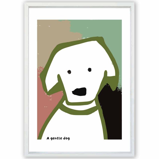 やさしい犬 イヌ 送料無料 アート/sei新着作品/新着順 イラスト A4〜A0
