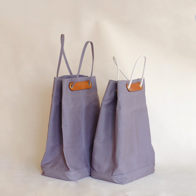 酒袋型バッグ/グレー | iichi 日々の暮らしを心地よくするハンドメイド