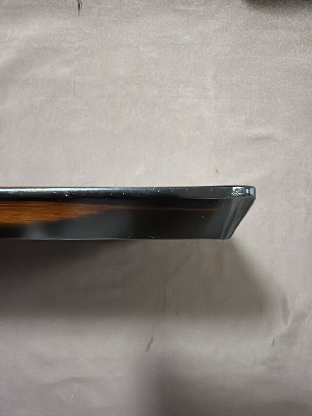 黒柿拭漆我谷盆（くろがきふきうるしわがたぼん）black persimmon煎茶