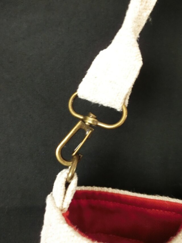 ハンドメイド 2way アンティークグレインサック ショルダーバッグ 麻