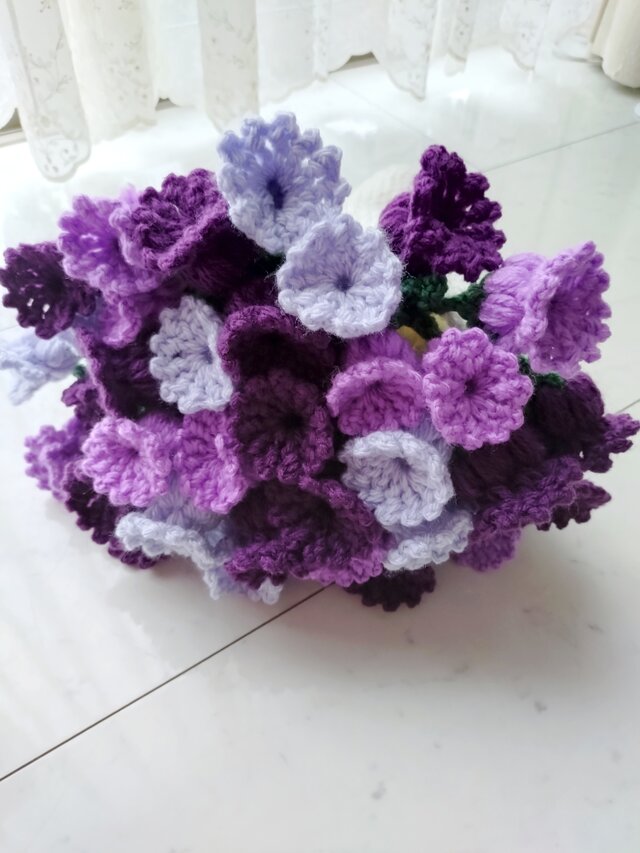 ブーケ 花束 ブランケット 紫パープル 母の日 誕生日 プレゼント
