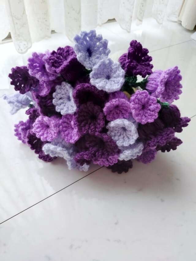 ブーケ 花束 ブランケット 紫パープル 母の日 誕生日 プレゼント