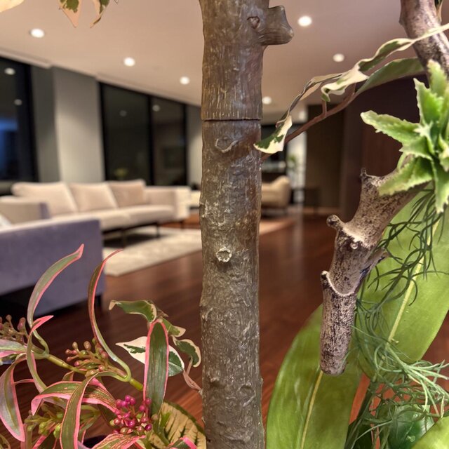 光触媒 人工観葉植物 ウォールグリーン フェイクグリーン 斑入り