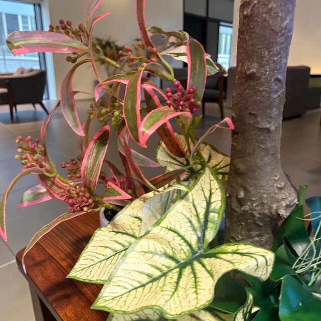 光触媒 人工観葉植物 ウォールグリーン フェイクグリーン 斑入り