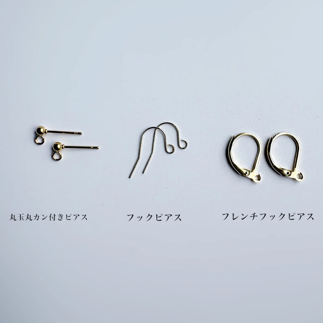 ラブラドライトのハートシェイプ両面ファセットカット フックピアス