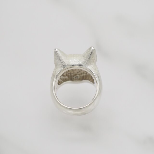 cat ring -SV925- | iichi 日々の暮らしを心地よくするハンドメイドや