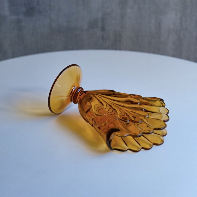 Fenton】Scalloped Fan Glass Vase / ヴィンテージ / ガラス花瓶