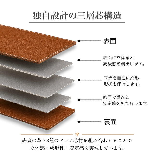 シボ革×ブラック】レザートレイS 形を変えられる小物置き 大人の