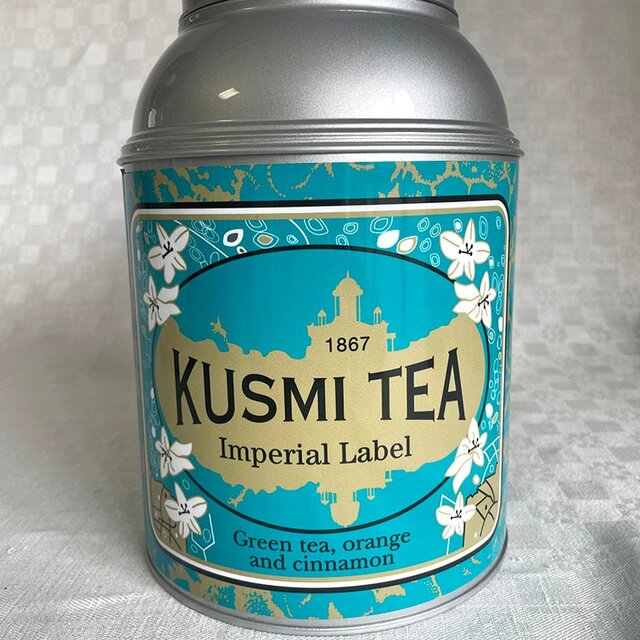KUSMI TEA 紅茶缶 大型缶 空き缶 パッケージのみ 12otdf1-1 | iichi